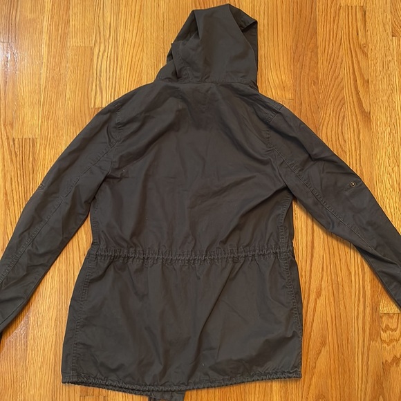 Women's Forever21 Olive Gray-esque Utility Style Lightweight Jacket with Hood - Picture 14 of 14